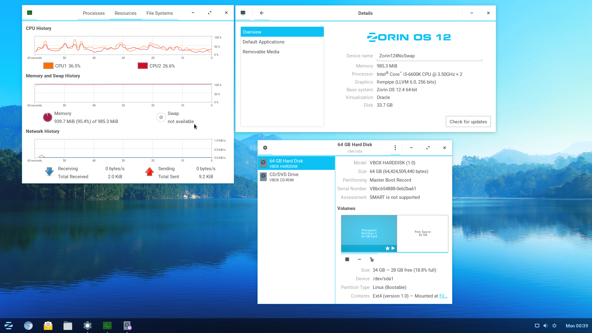 Zorin 12.4 Core No Swap 1GB.png